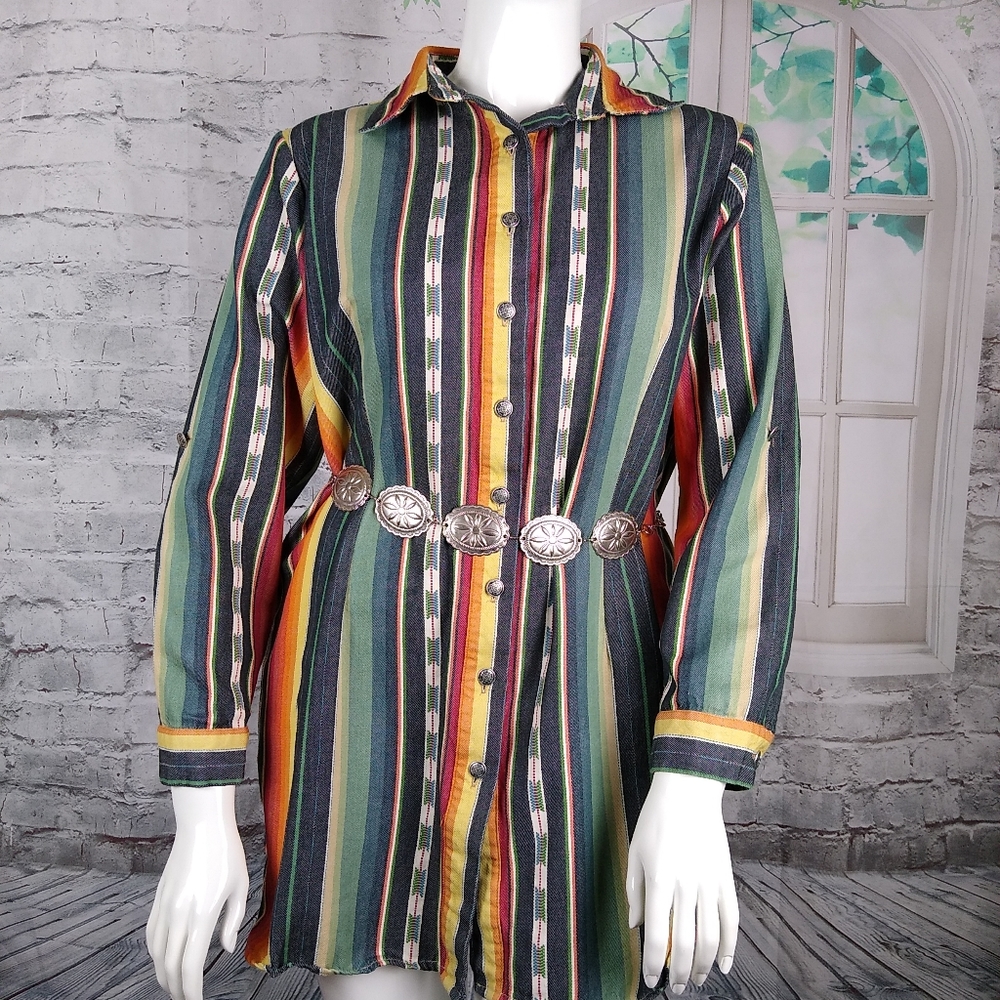 Woman's Serape Tunic/ Dress L&B Sz L